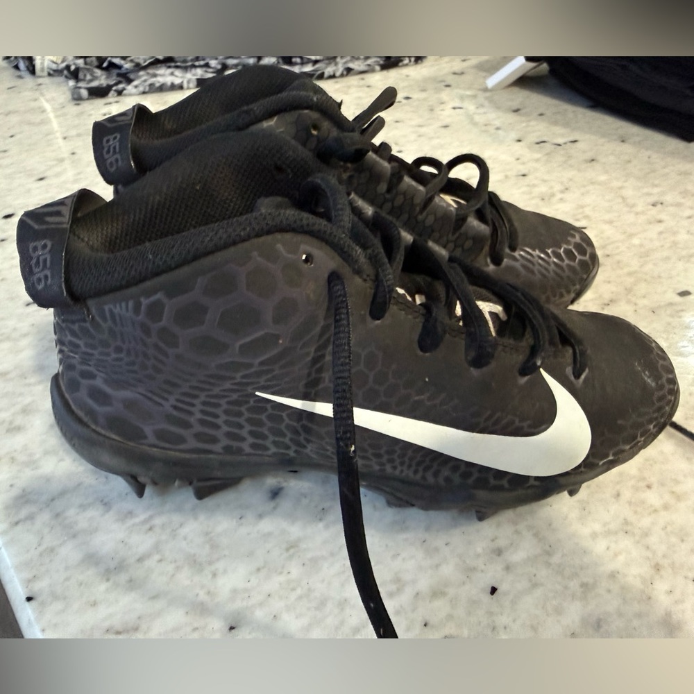 Nike Kids Black and White Cleats